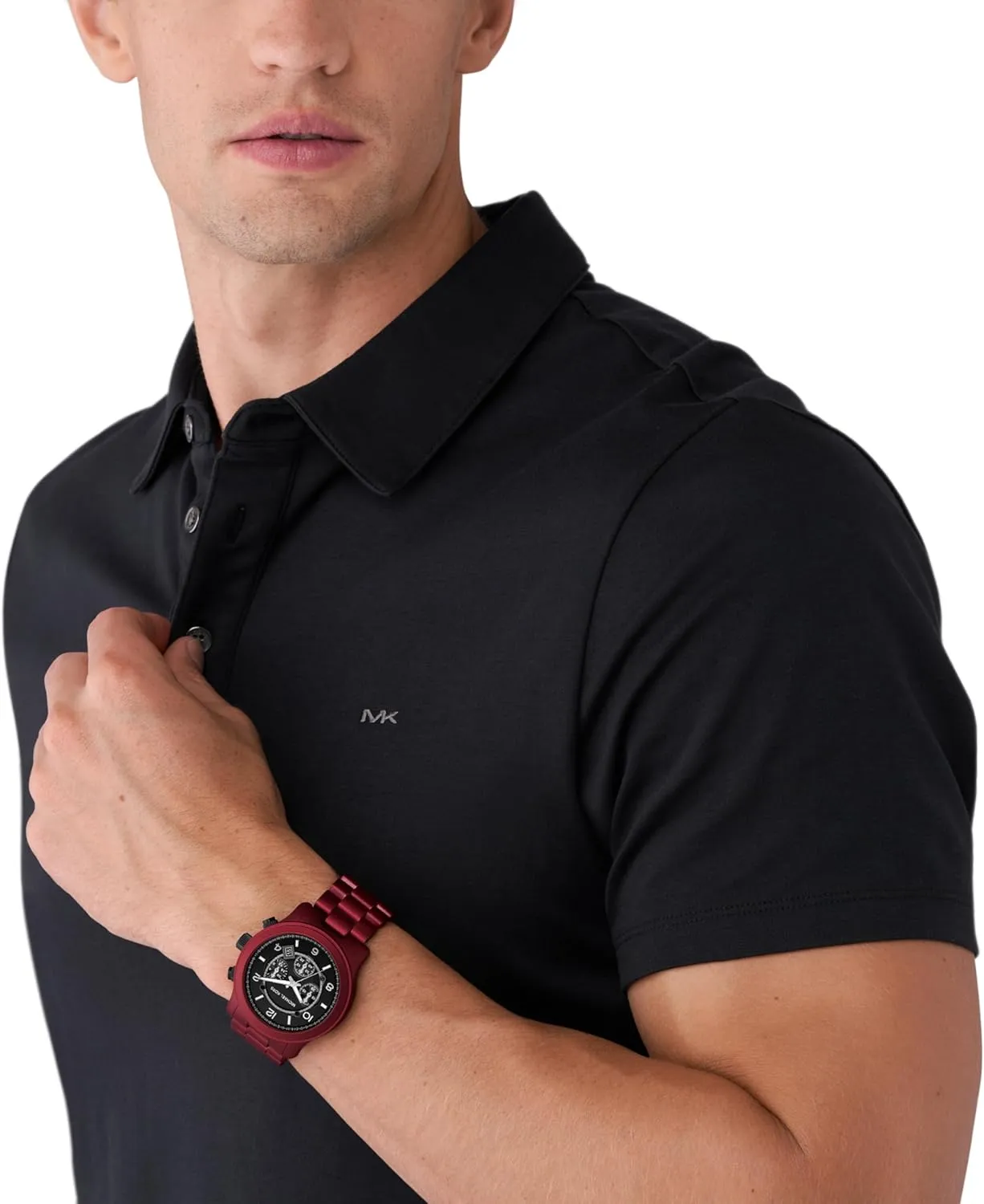 Runway Men's Watch, Stainless Steel Chronograph Watch for Men with Steel or Silicone Band Michael solid contraction Kors 