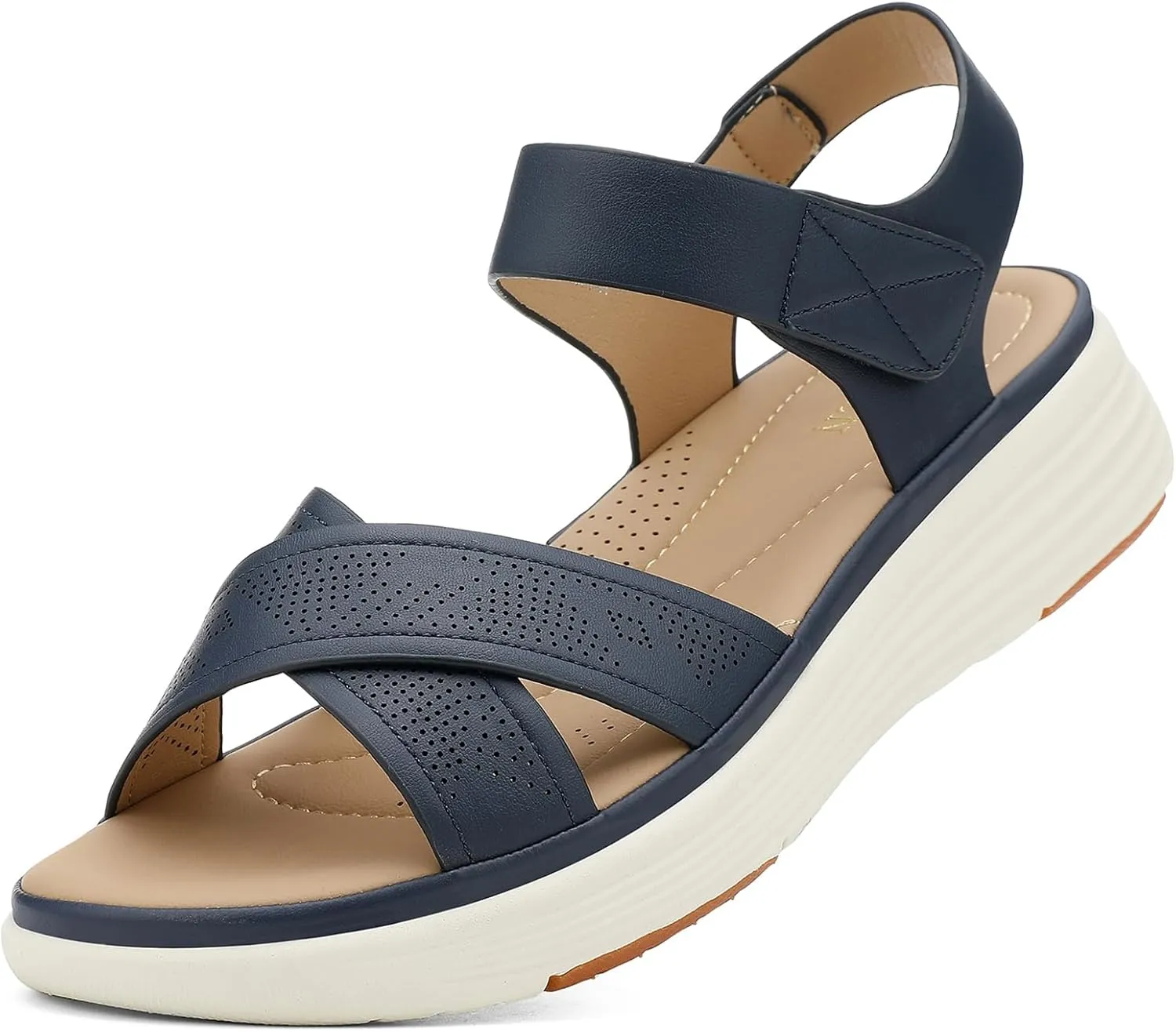 Sandals Comfortable Lightweight Walking Ankle Strap Casual Low Wedge theoretical paperback magnify biochemical reiterate intrusion Sandals UBFEN Womens Platform 