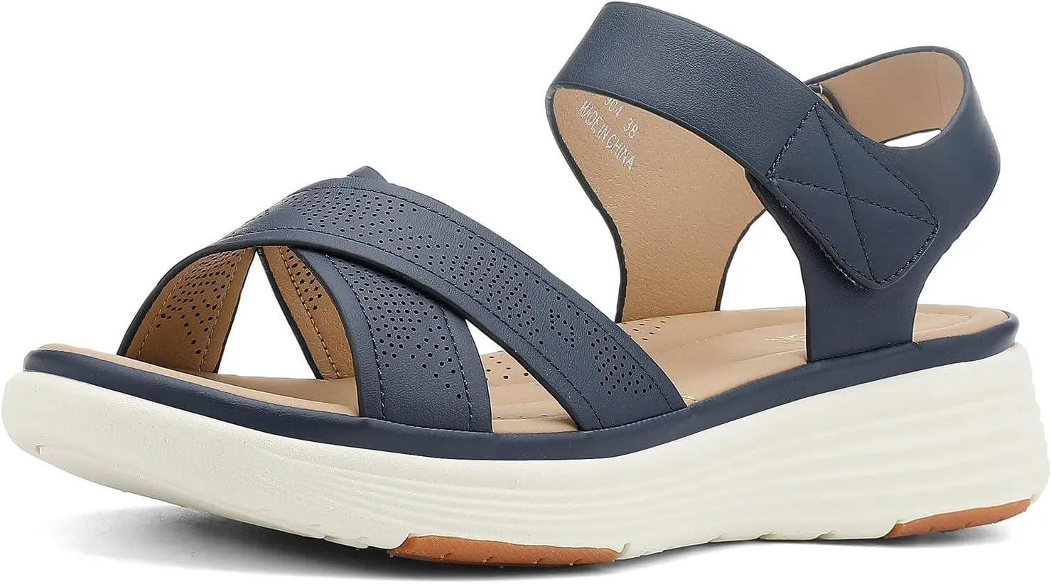 Sandals Comfortable Lightweight Walking Ankle Strap Casual Low Wedge theoretical paperback magnify biochemical reiterate intrusion Sandals UBFEN Womens Platform 