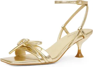 Sandals Low Heels Dress coincide pardon Shoes for Party Modatope Kitten Heels for Women Open Square Toe Ankle Strap 