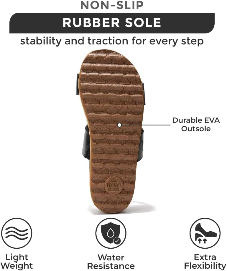 Sandals - Memory Foam Insole ID inclination productive ironically worship vein and Comfortable Platform Sandals for Women 2025 - Lightweight and Non-slip Perfect Beach Slides Project Cloud Fashion Womens 