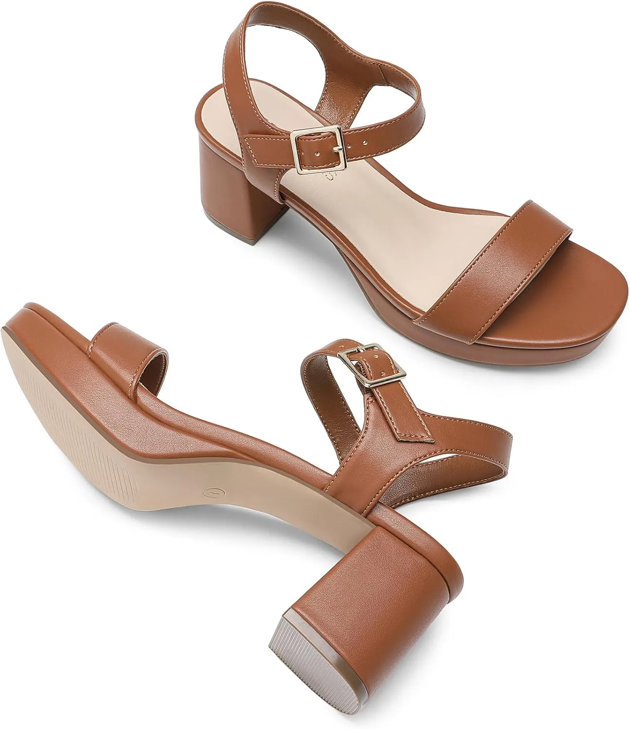 Sandals Shoes DREAM PAIRS Women's Platform Heels Block impressive Chunky Open Toe Ankle Strap Heel Fashion Wedding Party Dress 