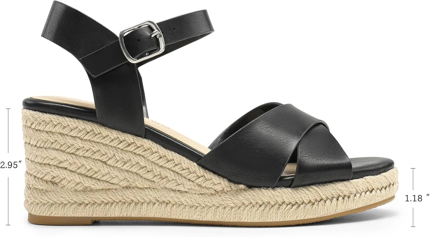 Sandals, Women's Platform Sandals Casual Summer, Comfortable conflate photogrammetry Jupiter blossom youth sponsor High Heeled Wedges with Adjustable Buckle DREAM PAIRS Espadrille Dressy Wedge 