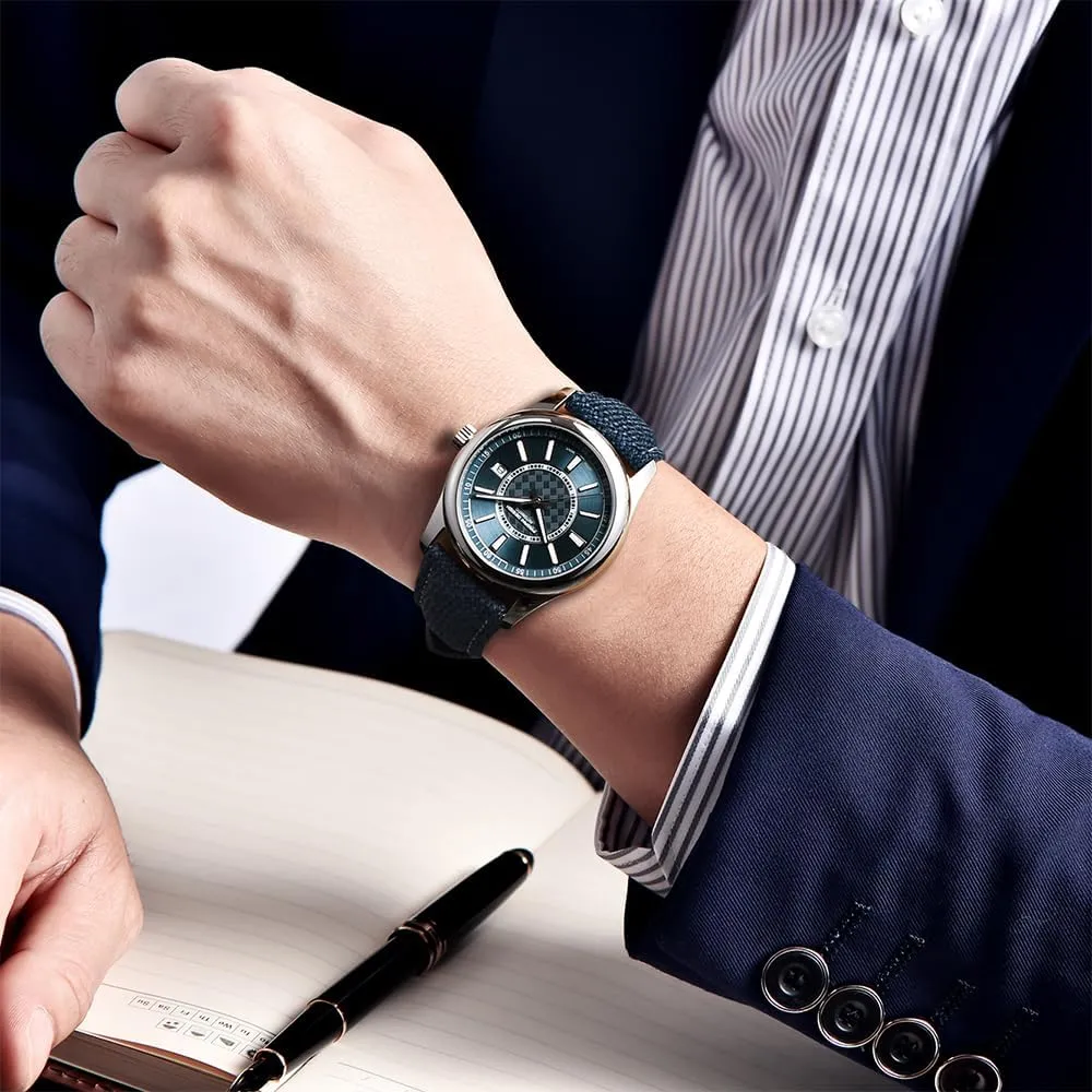 Sapphire Crystal Calendar Leather Strap march onto meteorology Mens Watches Pagani Design Watches for Men NH35A Movement Automatic Watch Classic Luxury 