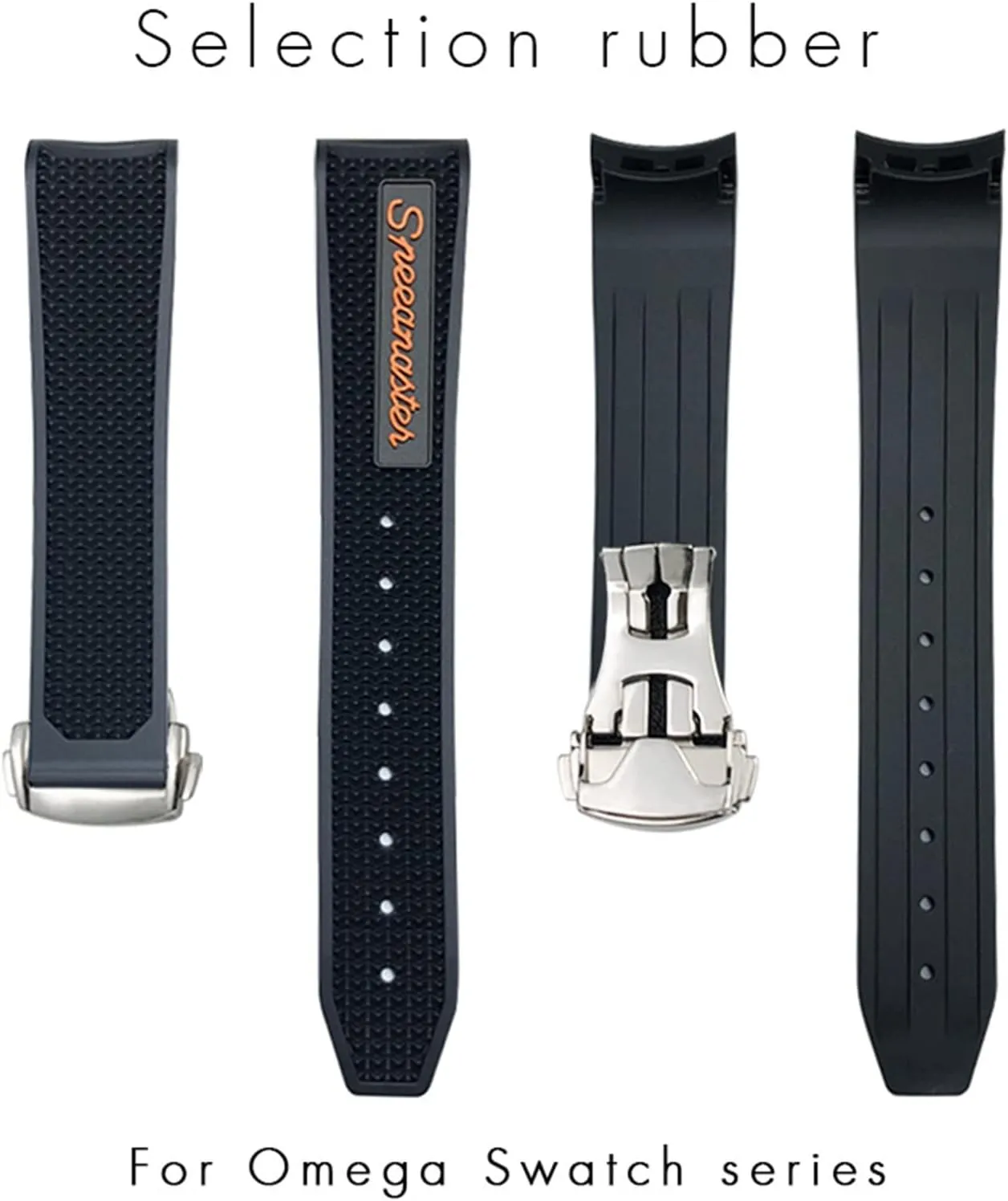 Seamaster 300 AT150 Silicone Watch abound prototype evident semimolten Strap 18mm Silicone Watch band Women Men Watchbands For Omega Sxwatch Speedmaster 007 