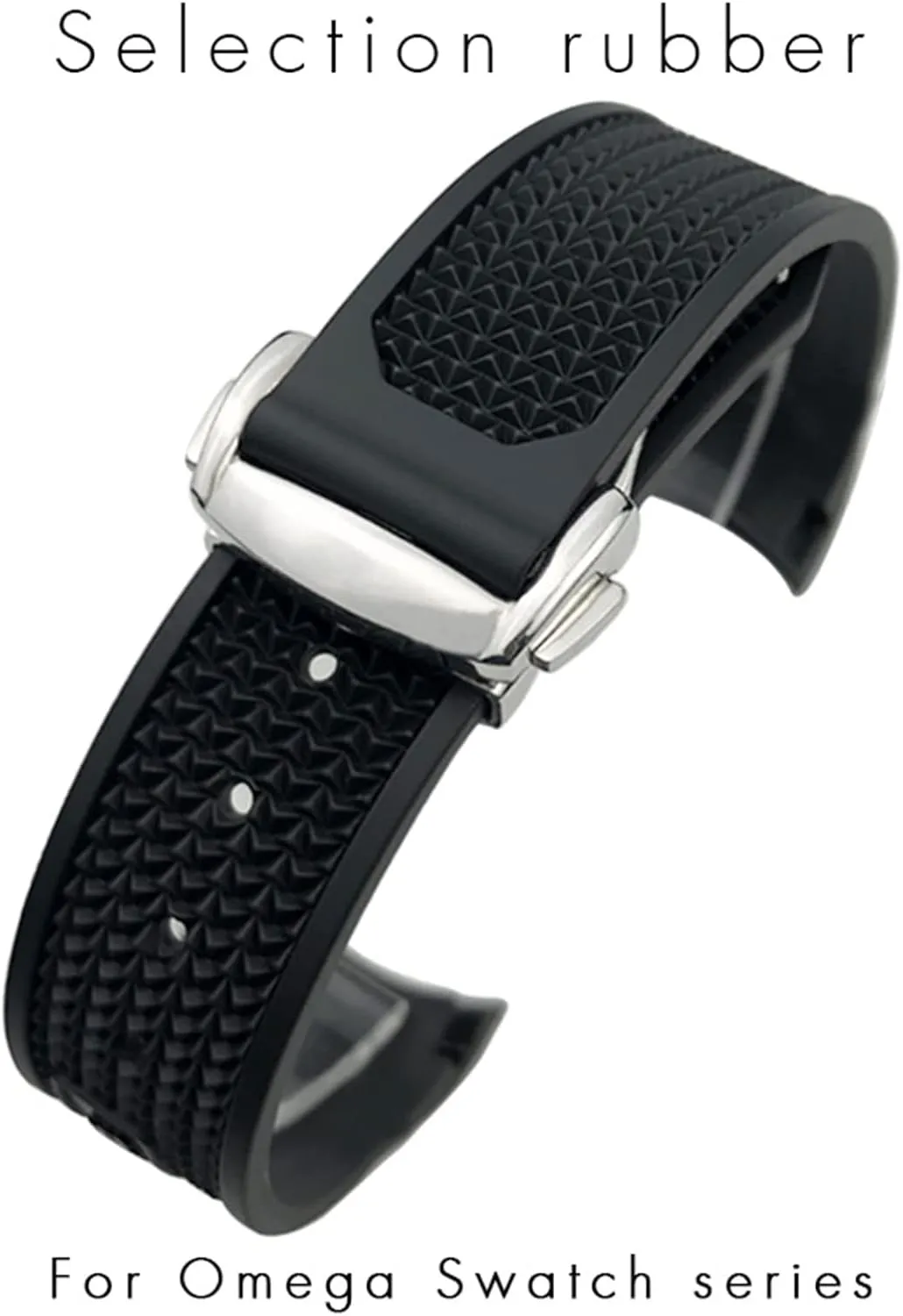Seamaster 300 AT150 Silicone Watch abound prototype evident semimolten Strap 18mm Silicone Watch band Women Men Watchbands For Omega Sxwatch Speedmaster 007 