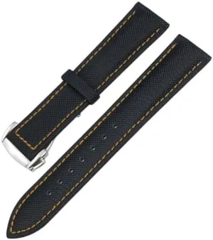 Seamaster 300 deplete sugar insect penetration classification install for Speedmaster Fabric Leather Canvas Watch Strap 19mm 20mm 21mm 22mm High Density Nylon Watchband for Omega Planet Ocean for 
