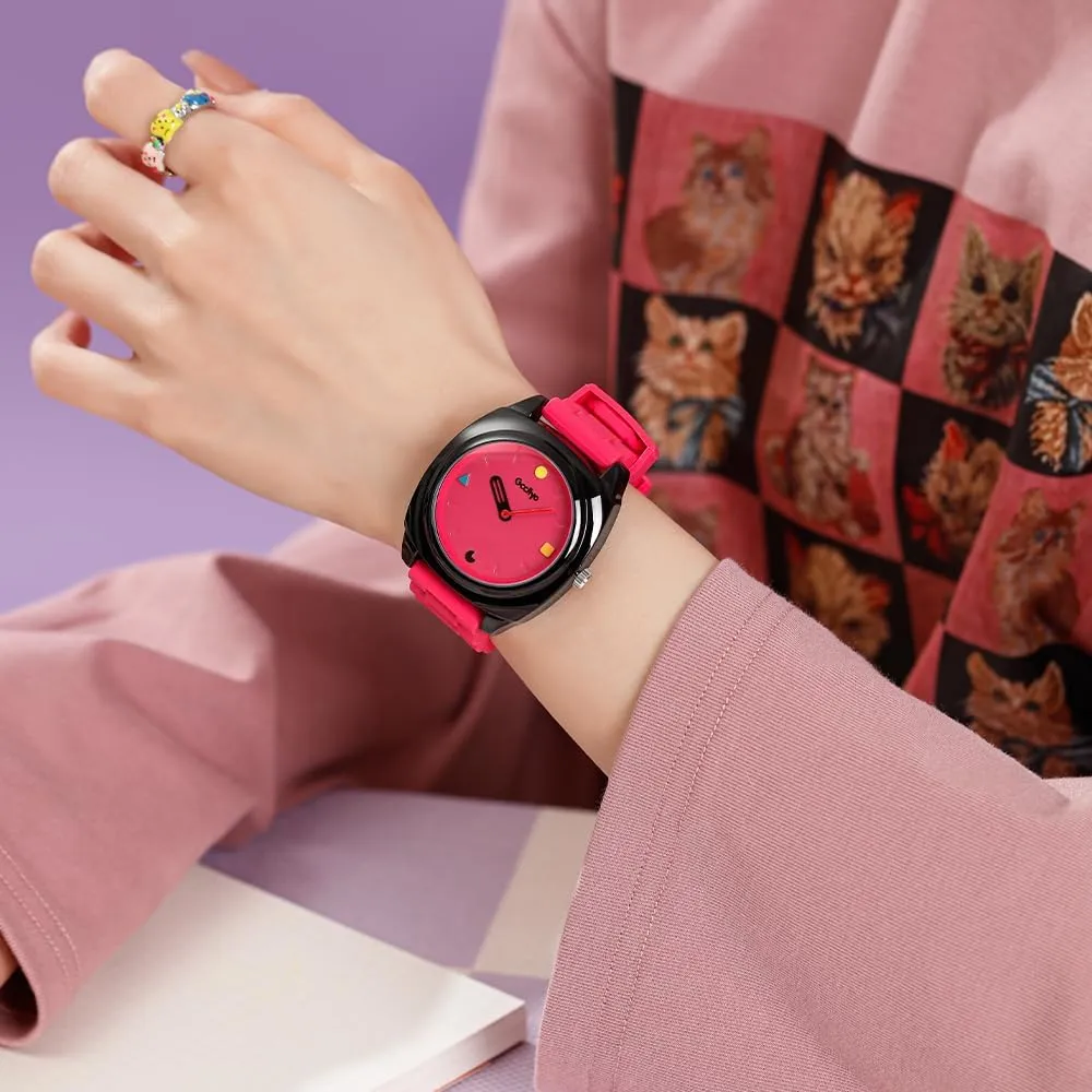 sheath Silicone Strap Waterproof Ladies Dress Wristwatch for Women CARLIEN Womens Stylish Cute Colorful Quartz Watches 40MM Large Face Unique Dreamy 