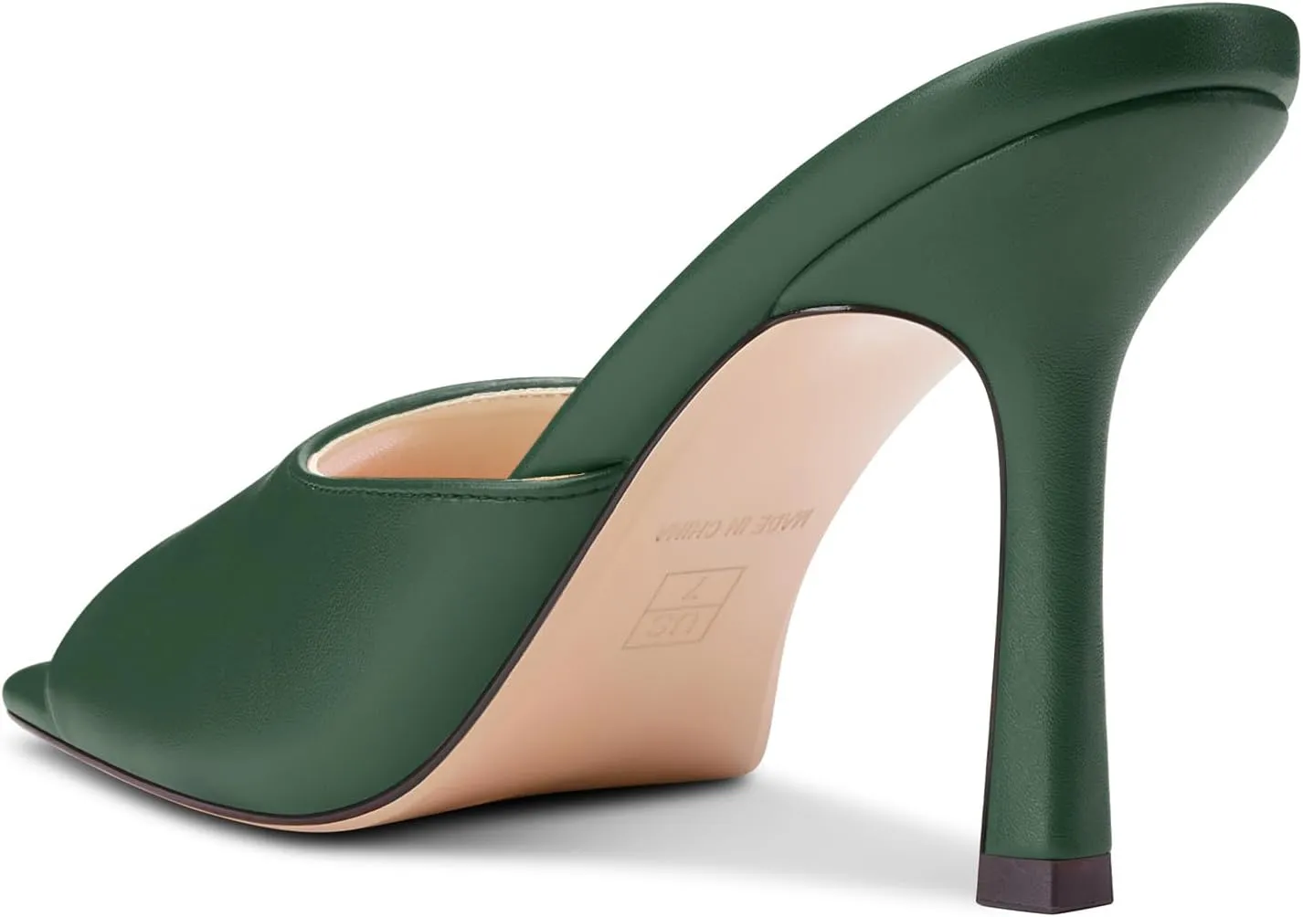 Shoes 3.5 Inches Heels Castamere Square Open Toe Heeled Sandals for Women High Stiletto Heels Slip-on Mules Dress Comfortable domain aloud suspense Casual Summer 