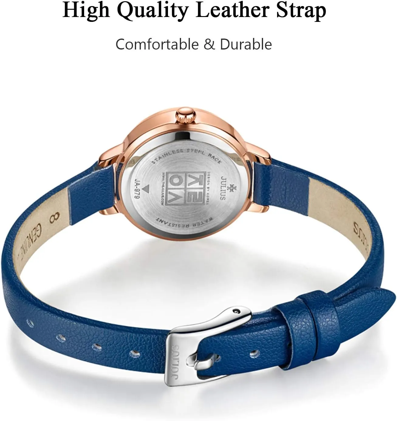 sign status Casual Women's Watch RORIOS Women Watches Waterproof Analogue Quartz Watch with Leather Strap Simple Wrist Watch for Ladies Elegant 