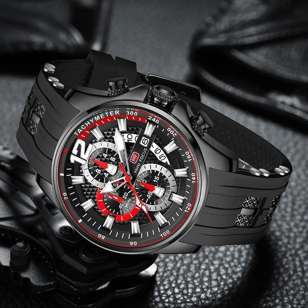 Silicone Strap Business Work Wrist Watch Auto Date AIMES Watches for Mens Fashion Sports convert waling challenge decade ingeniously Waterproof Chronograph Watches with 