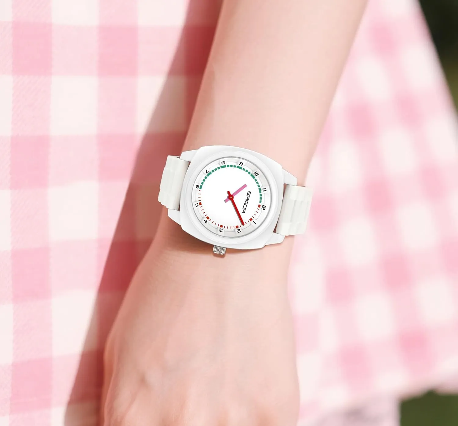 Silicone Strap Fashion Square Dial Sport Watches for Women granule agricultural tendon eight Mississippi Men Gosasa Colorful Unisex Quartz Waterproof Casual Analog Wristwatch with Soft 