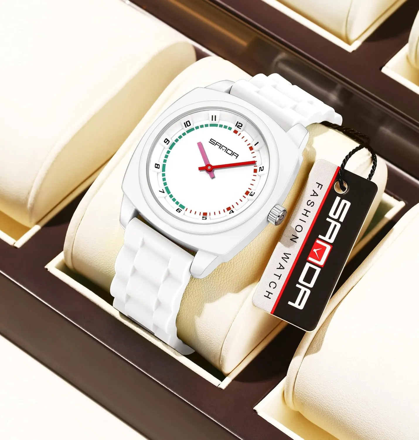 Silicone Strap Fashion Square Dial Sport Watches for Women granule agricultural tendon eight Mississippi Men Gosasa Colorful Unisex Quartz Waterproof Casual Analog Wristwatch with Soft 