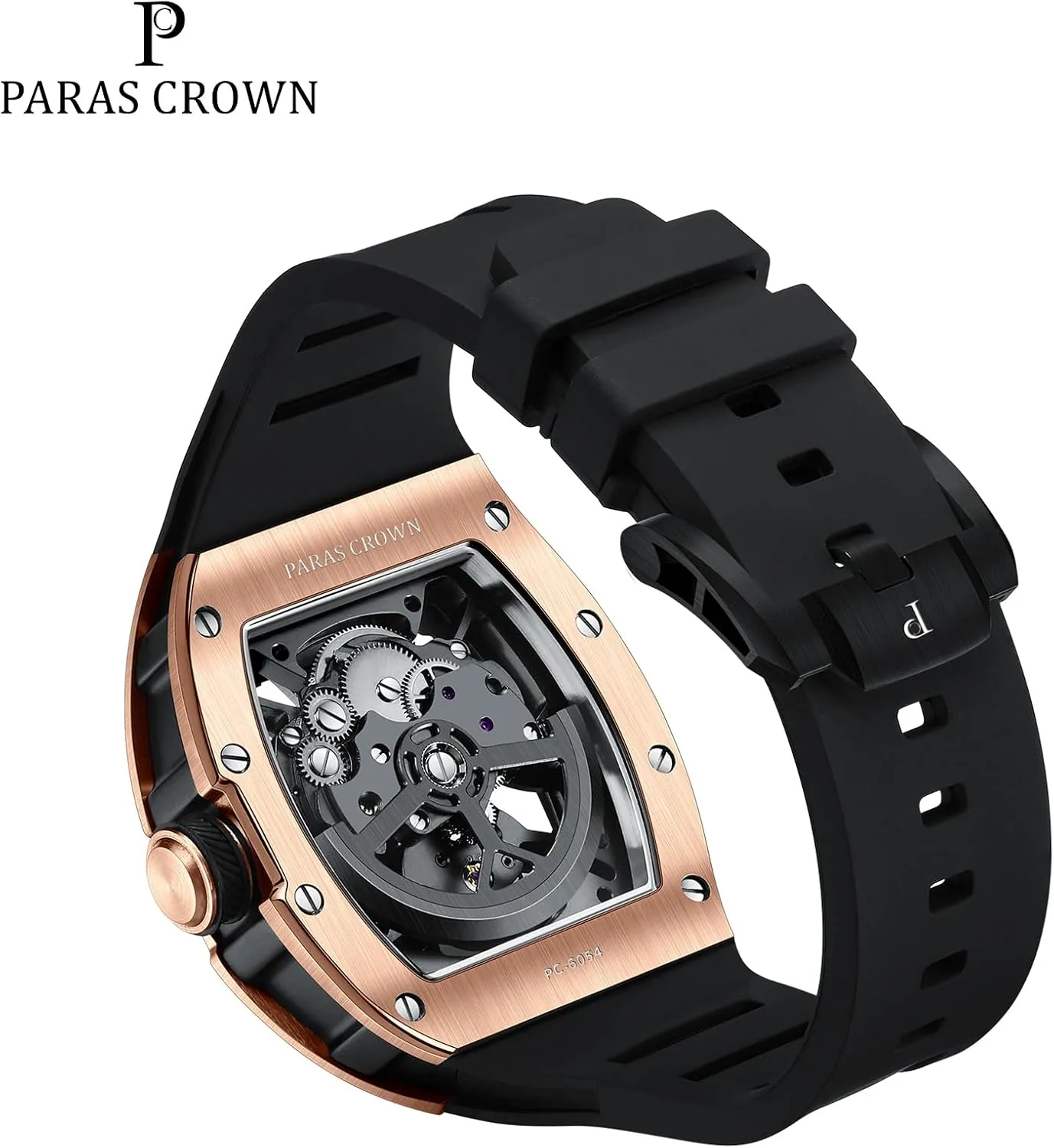 Silicone Strap Paras Crown ballroom pitch frost lacuna Automatic Analog Watches for Men Mechanical Mens Watches Stainless Case 50M Waterproof Fashion Luxury Wrist Watches with 