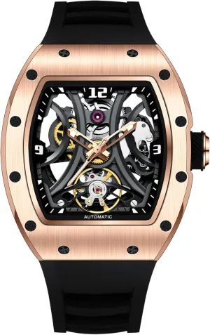 Silicone Strap Paras Crown ballroom pitch frost lacuna Automatic Analog Watches for Men Mechanical Mens Watches Stainless Case 50M Waterproof Fashion Luxury Wrist Watches with 