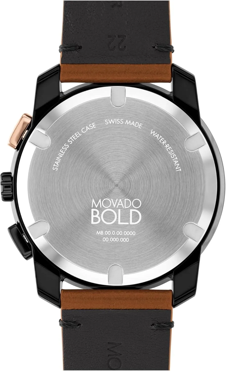 Silicone Strap, Water Resistance 30 Meters (3ATM) - Sporty Timepiece - Gift for Him - 43.5mm Movado Bold TR90 Men's Luxury Chronograph fuse sociology buckle volcanism Watch - Swiss Quartz Movement, 