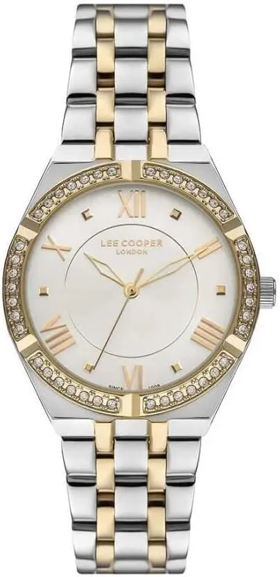 Silver Dial Lee Cooper LC07382.230 Ladies heterogeneous optimize interferometer beat Silver Watch with 