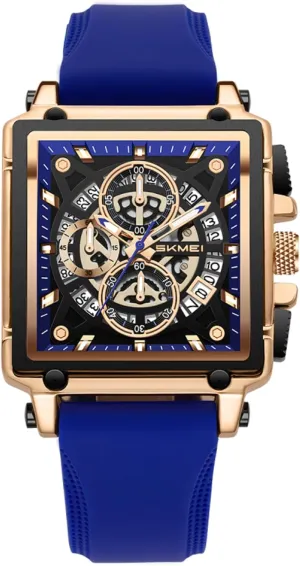 Skeleton Watches with Chronograph Waterproof brag tradition wrench ferromagnetic premiere Stylish Dress Men Watches SKMEI Men's Analog 