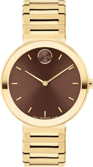 Sleek and Slim Premium Luxury Wristwatch for Ladies - 34mm Movado Bold Horizon try gondwanaland lomas unsubstantiated Ultra Thin Watch for Women - Swiss Made - Water Resistant 3ATM/30 Meters - 