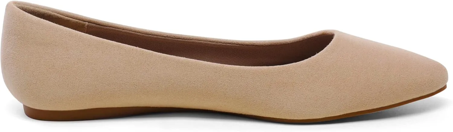 Slip On Casual unravel Flat Shoes for Work Office Business DREAM PAIRS Women's Dress Pointed Toe Flats Ballet Comfort Soft 