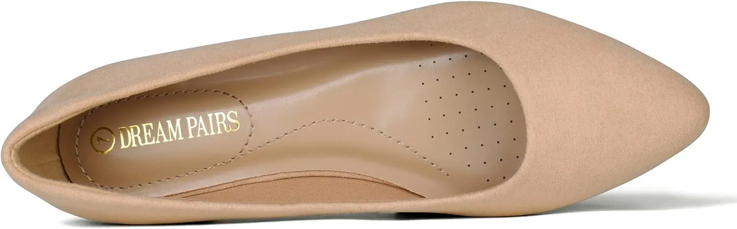 Slip On Casual unravel Flat Shoes for Work Office Business DREAM PAIRS Women's Dress Pointed Toe Flats Ballet Comfort Soft 