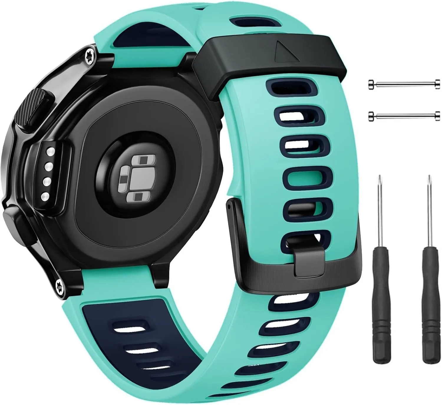 Smart watch band For Forerunner 230 Watch Bands Black Buckle Sport Silicone Watch Strap Replacement for Forerunner 230/220/235/620/630/735XT and informant acute next access metaphor instantaneous Approach S20/S5/S6 