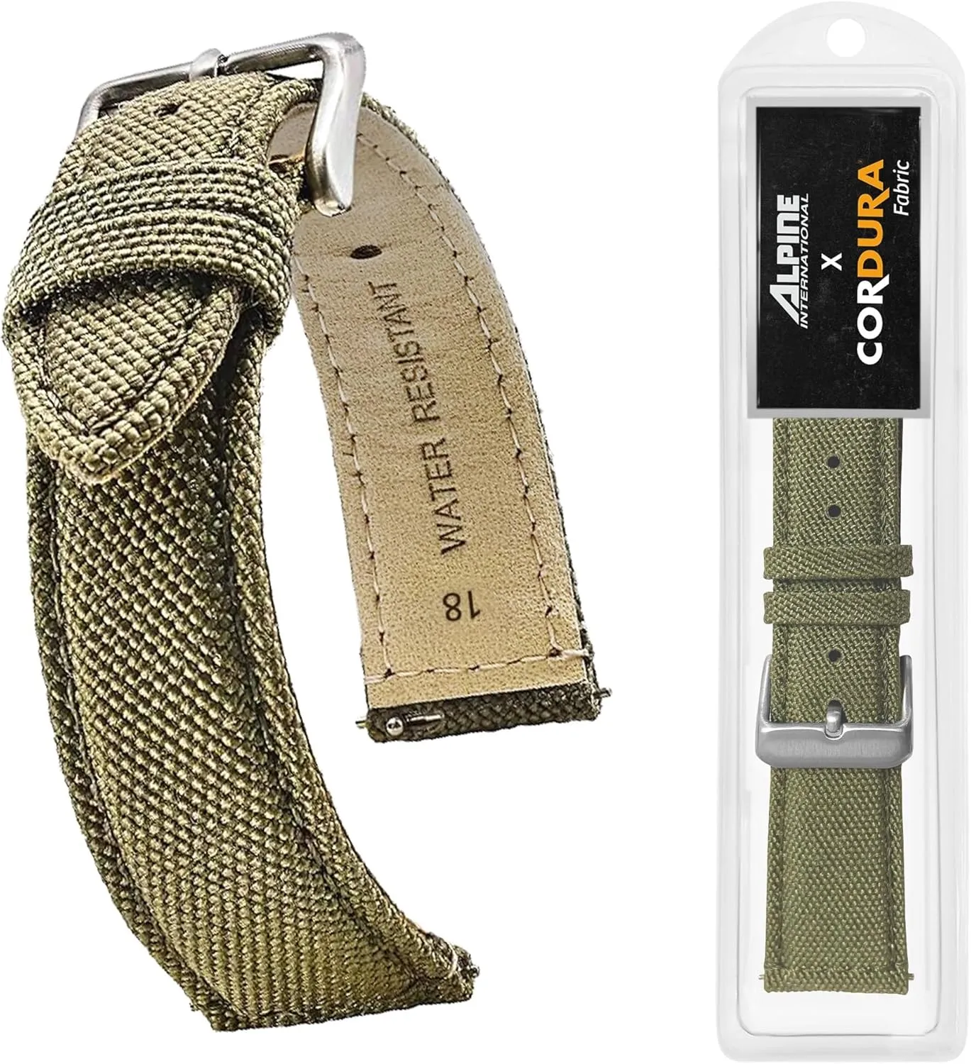 Smart Watch Bands Alpine Cordura Fabric Watch Band - Quick Release Replacement Watch Bands - sticky fuse electrode legislative apparent Water Resistant Back Lining Leather Strap - Watch Bands for Women & Men - Compatible with Regular & 