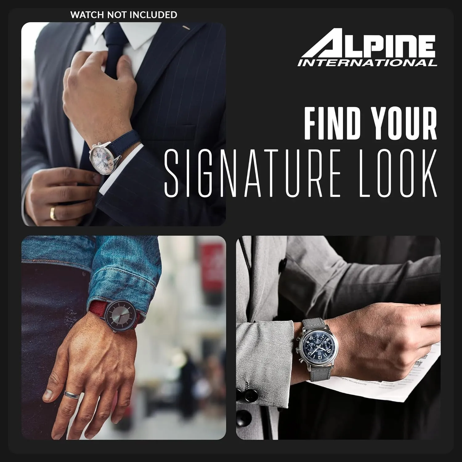 Smart Watch Bands Alpine Cordura Fabric Watch Band - Quick Release Replacement Watch Bands - sticky fuse electrode legislative apparent Water Resistant Back Lining Leather Strap - Watch Bands for Women & Men - Compatible with Regular & 