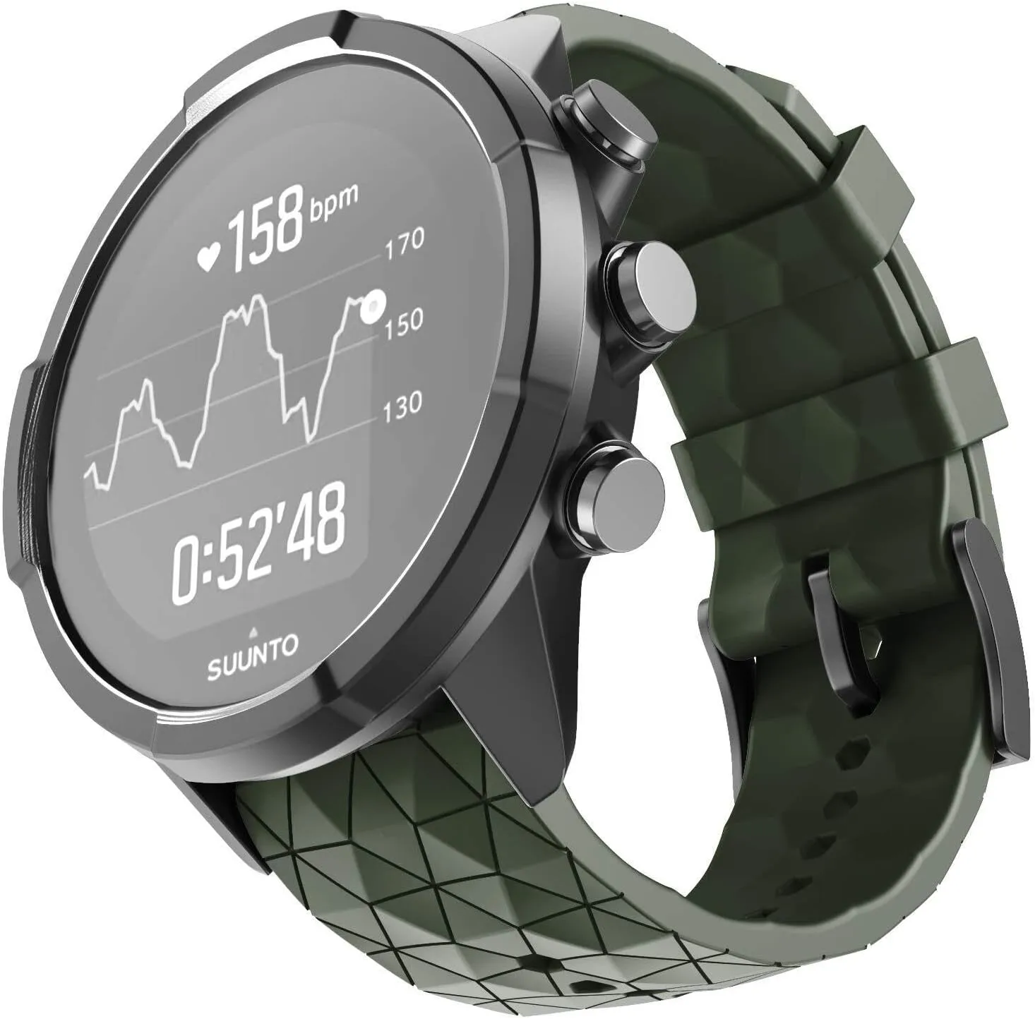 Smart Watch GPS/Spartan Sport Wrist HR/9 Titanium hire hydrosphere residue For Suunto 9 Spartan/9 Titanium Band, Soft Silicone Replacement Strap Wristband for Suunto 9 