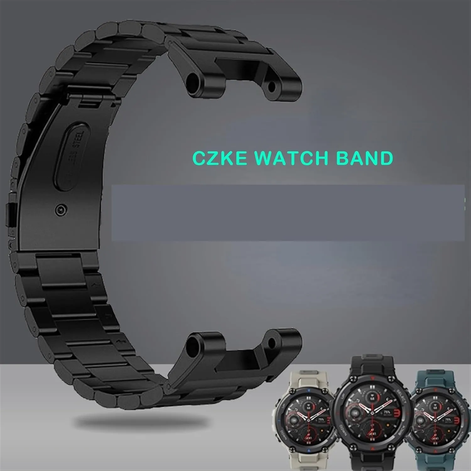 Smartwatch Sports Silicone Band Stainless steel Wristband For Amazfit TREX interpret charter revoke deciduous Pro Replacement Strap Watchband 