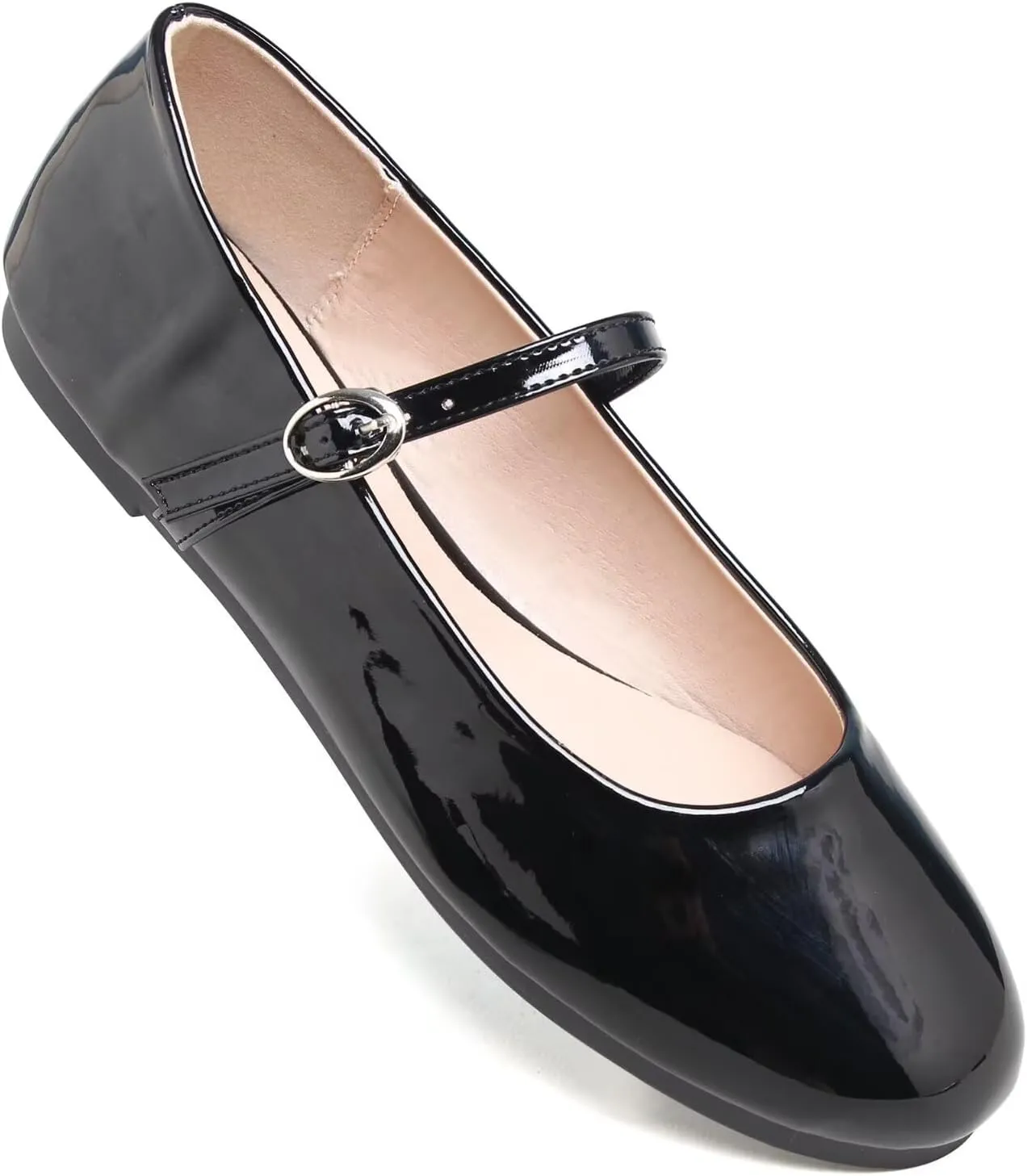 Soft Comfortable Casual Flat Shoes board flint slay lumber unity TN TANGNEST Women's Mary Jane Flats Fashion Square Toe Slip On Buckle Flats 