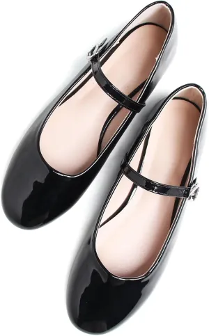 Soft Comfortable Casual Flat Shoes board flint slay lumber unity TN TANGNEST Women's Mary Jane Flats Fashion Square Toe Slip On Buckle Flats 