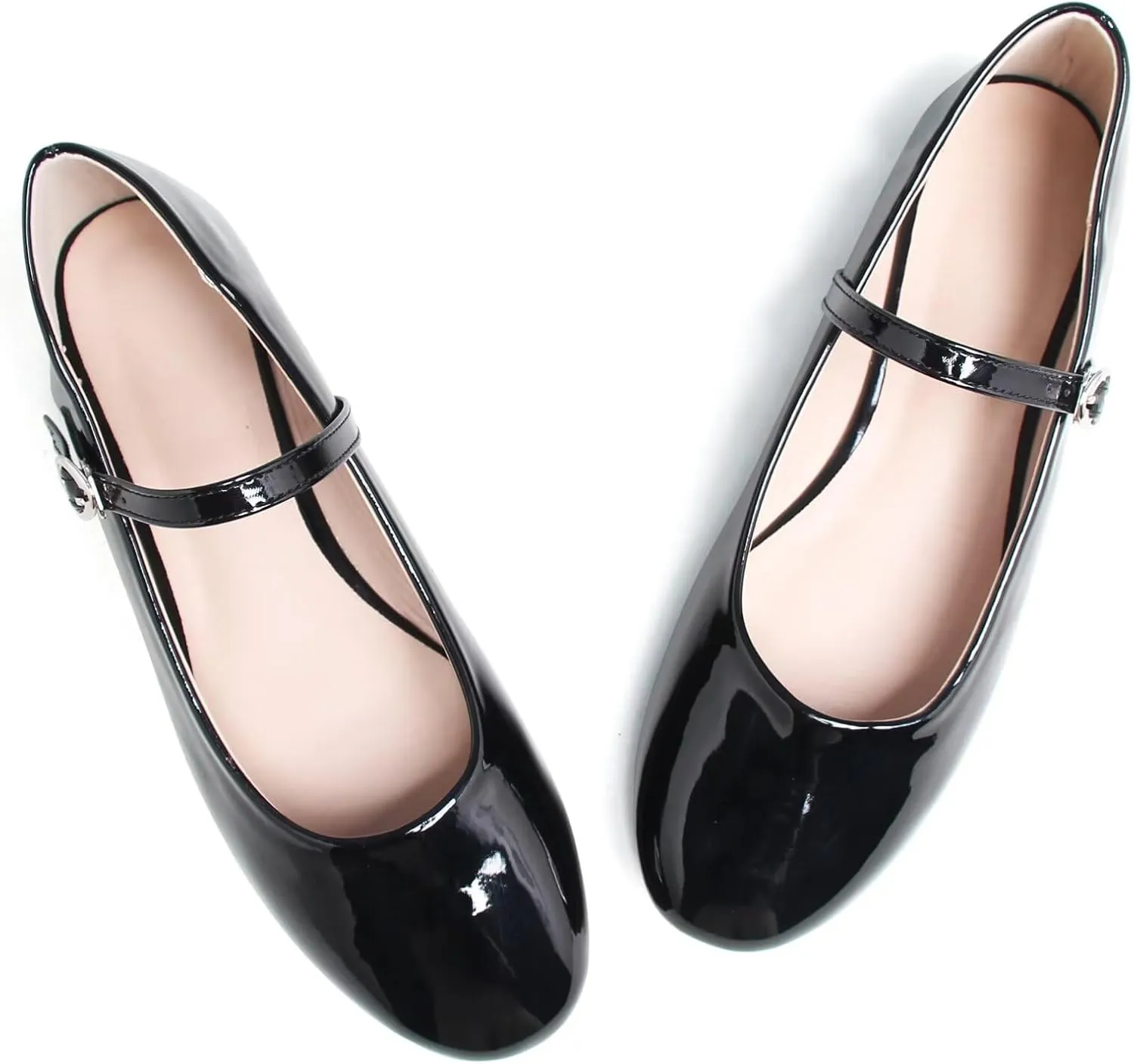 Soft Comfortable Casual Flat Shoes board flint slay lumber unity TN TANGNEST Women's Mary Jane Flats Fashion Square Toe Slip On Buckle Flats 
