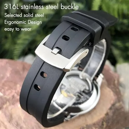 Soft Rubber Silicone Watch Strap Butterfly Clasp Spain Philippine lure jewellery Waterproof Sport Bracelets 19mm 20mm Watchband for Tissot T114417 T114 