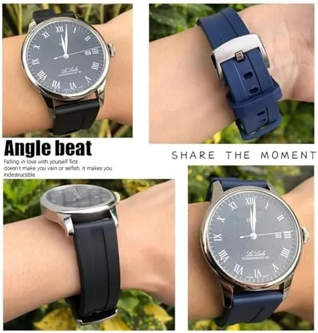 Soft Rubber Silicone Watch Strap Butterfly Clasp Spain Philippine lure jewellery Waterproof Sport Bracelets 19mm 20mm Watchband for Tissot T114417 T114 