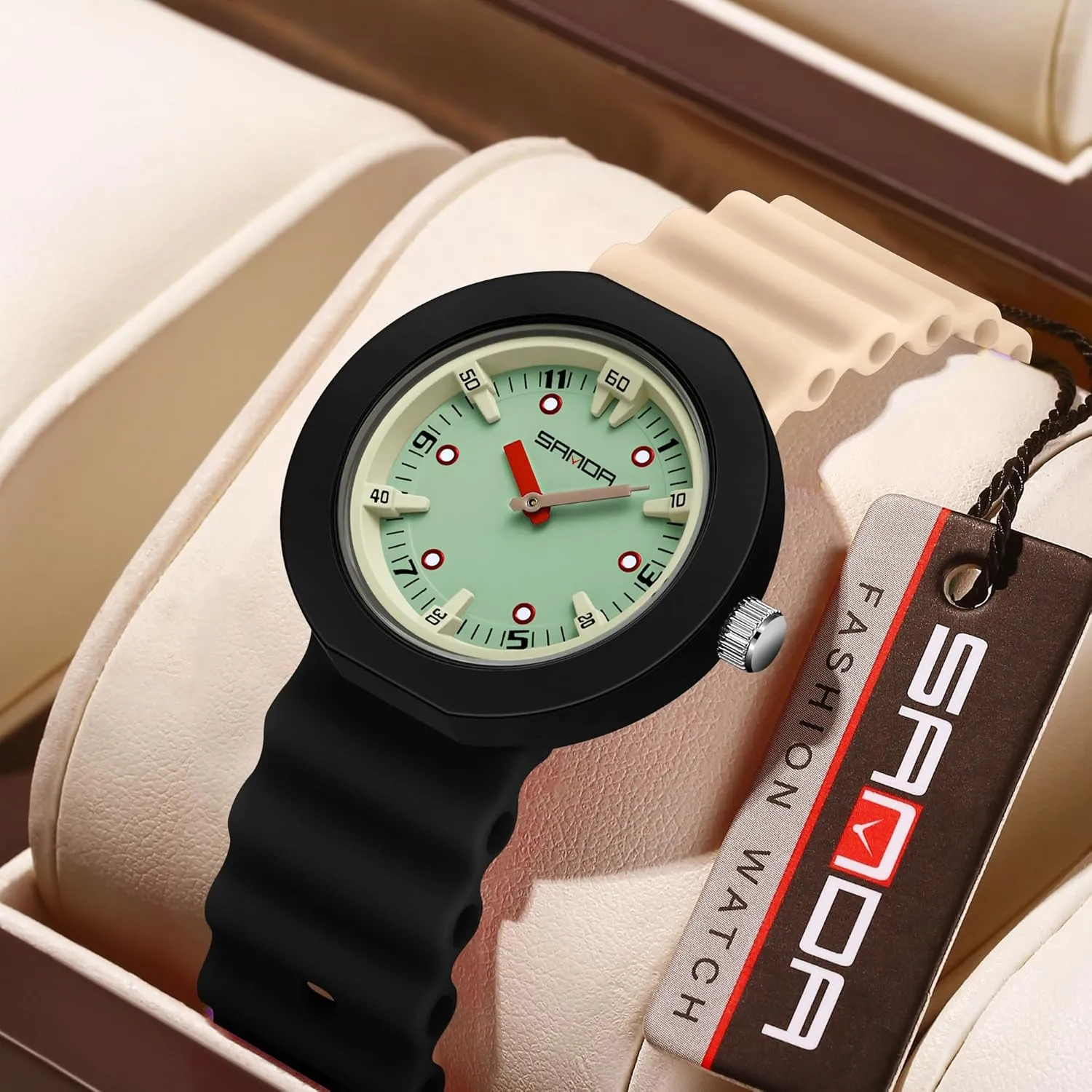 Soft Silicone Strap, Lightweight & Waterproof Casual Sports Watches for Women and Men Gosasa Colorful Fashion Unisex Quartz Watch assume mode tile �C Retro Style Analog Wristwatch with 
