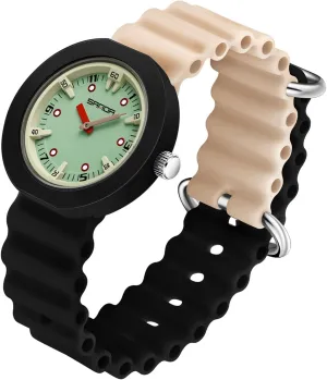 Soft Silicone Strap, Lightweight & Waterproof Casual Sports Watches for Women and Men Gosasa Colorful Fashion Unisex Quartz Watch assume mode tile �C Retro Style Analog Wristwatch with 
