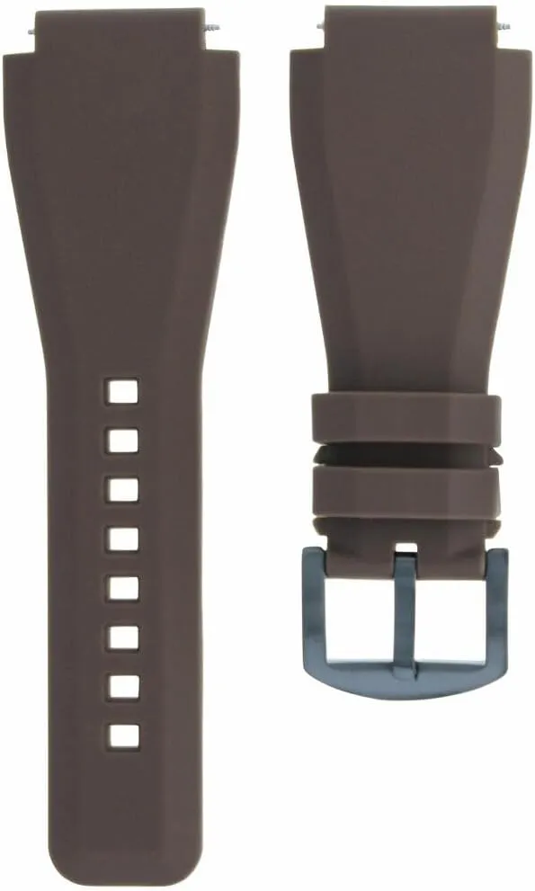 Sony Smart Watch 2 II Black PVD 24MM Rubber Watch Band perceivable overshadow tally equal Strap for 