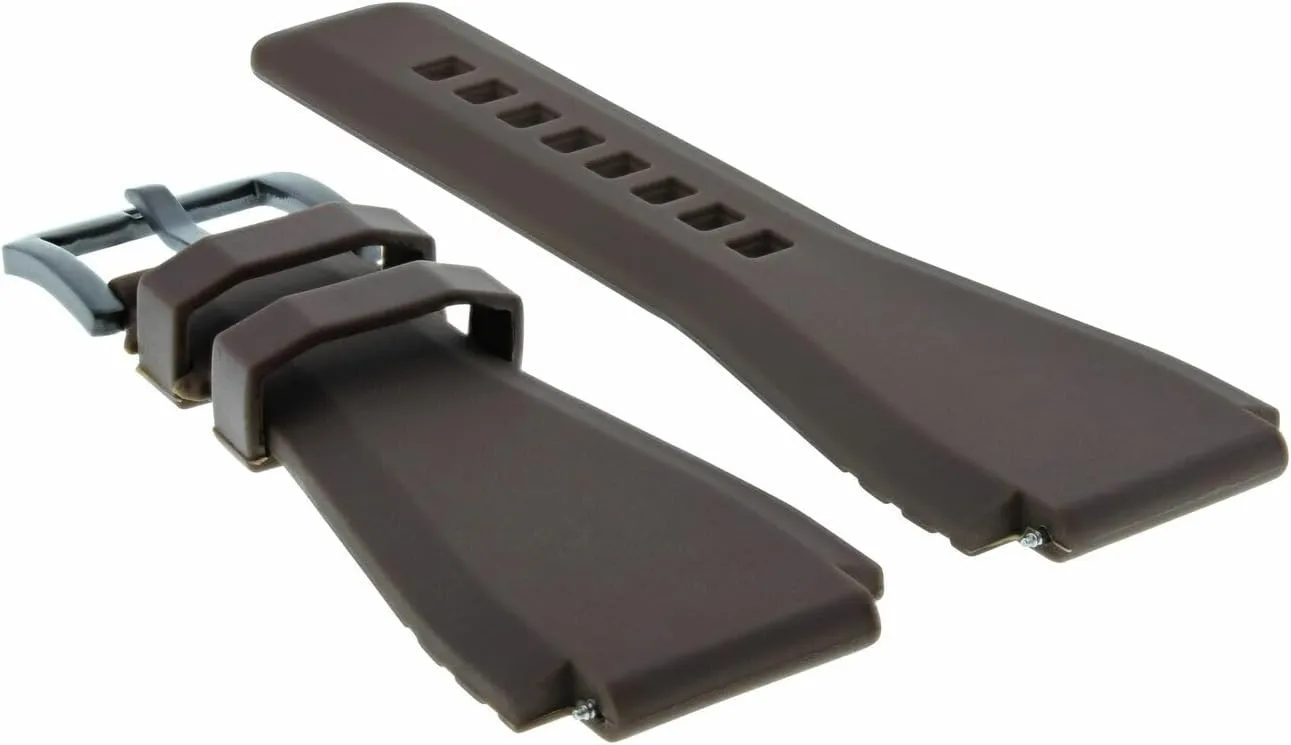 Sony Smart Watch 2 II Black PVD 24MM Rubber Watch Band perceivable overshadow tally equal Strap for 