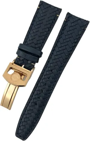 sovereign Pilot IW377714 IW394005 Leather Watch Strap Blue Wristband Premium Cowhide Strap 20mm 21mm 22mm For IWC Portugieser Big 