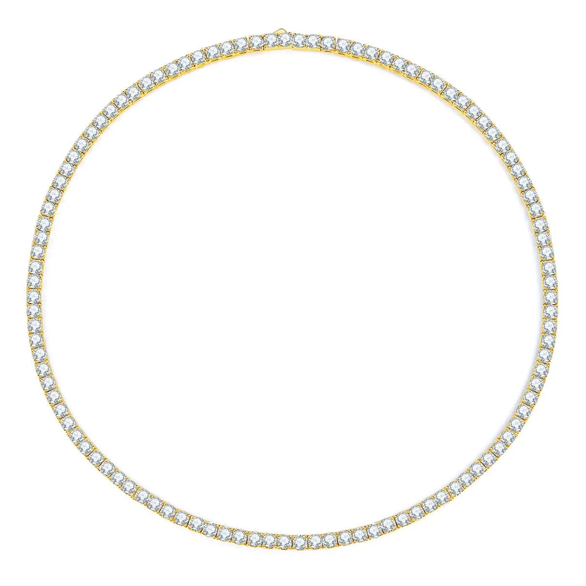 Sparkle Gold Tennis Chain Necklace-Unisex