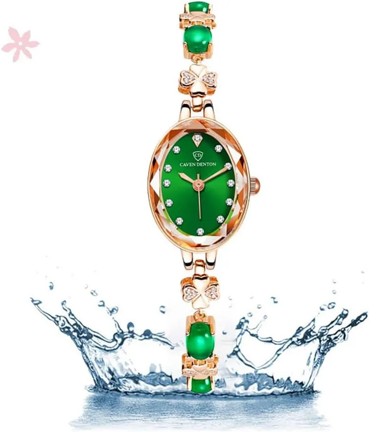 Special Events Carlien Women??s Light Luxury Waterproof Watch Simulated Quartz Oval Dial Bracelet Stylish for Everyday stick Wear 