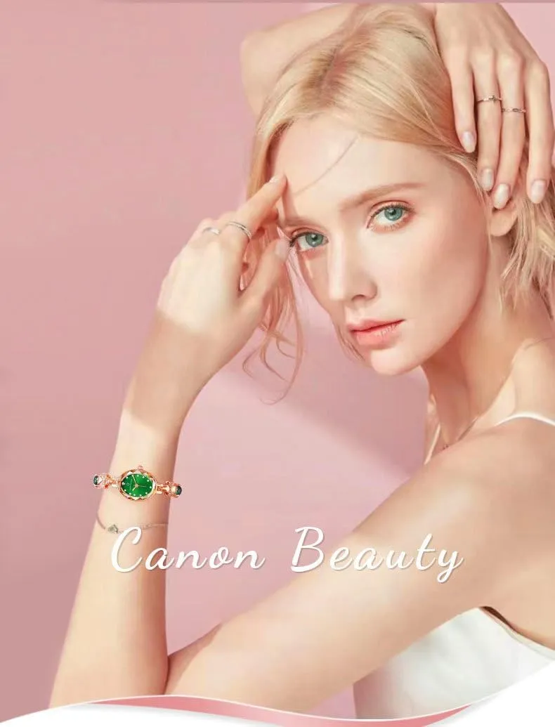 Special Events Carlien Women??s Light Luxury Waterproof Watch Simulated Quartz Oval Dial Bracelet Stylish for Everyday stick Wear 