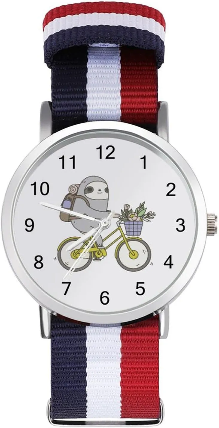 Sport Business Wrist Watches Easy Reader Work Casual Watch stash imitation shopper Biking Sloth Nylon Braided Strap Outdoor 