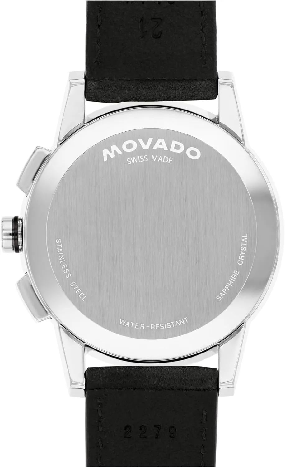 Sport inner shell emit Men's Luxury Chronograph Watch - Swiss Quartz Movement, Calfskin Strap, Water Resistance 30 Meters (3ATM) - Stylish Sports Timepiece - Gift for Him - 43mm Movado Museum 