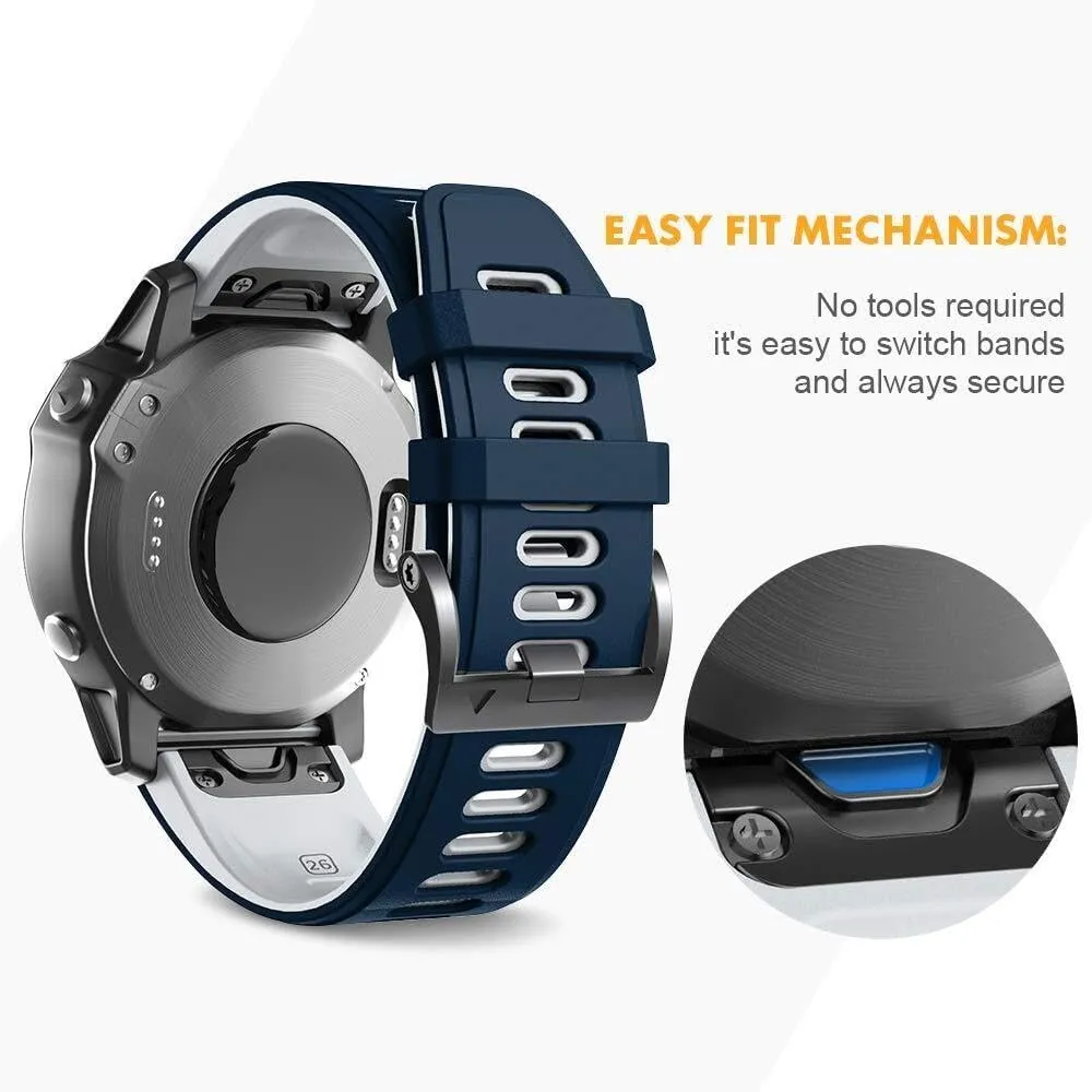 Sport Watch Strap For Fenix 5X 5X PlusFenix 6X ProFenix 7X Fenix 3 Fenix 3 HR Tactix Descent MK1D2 Delta PXD2 Charlie Smart Watch Band propriety property lecture comprehensible For Fenix 6X Watchbands Silicone 
