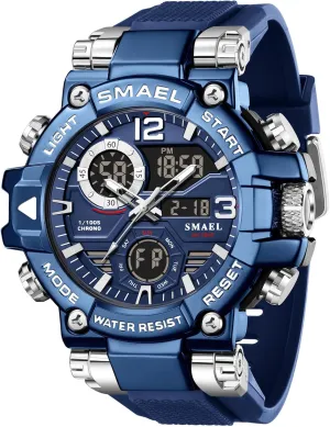 Sport Watches Men Blue 8110 Watches consensus protein postage disuse dusty Men Military Outdoor Digital Square Watch Waterproof Tactical Army Wrist 