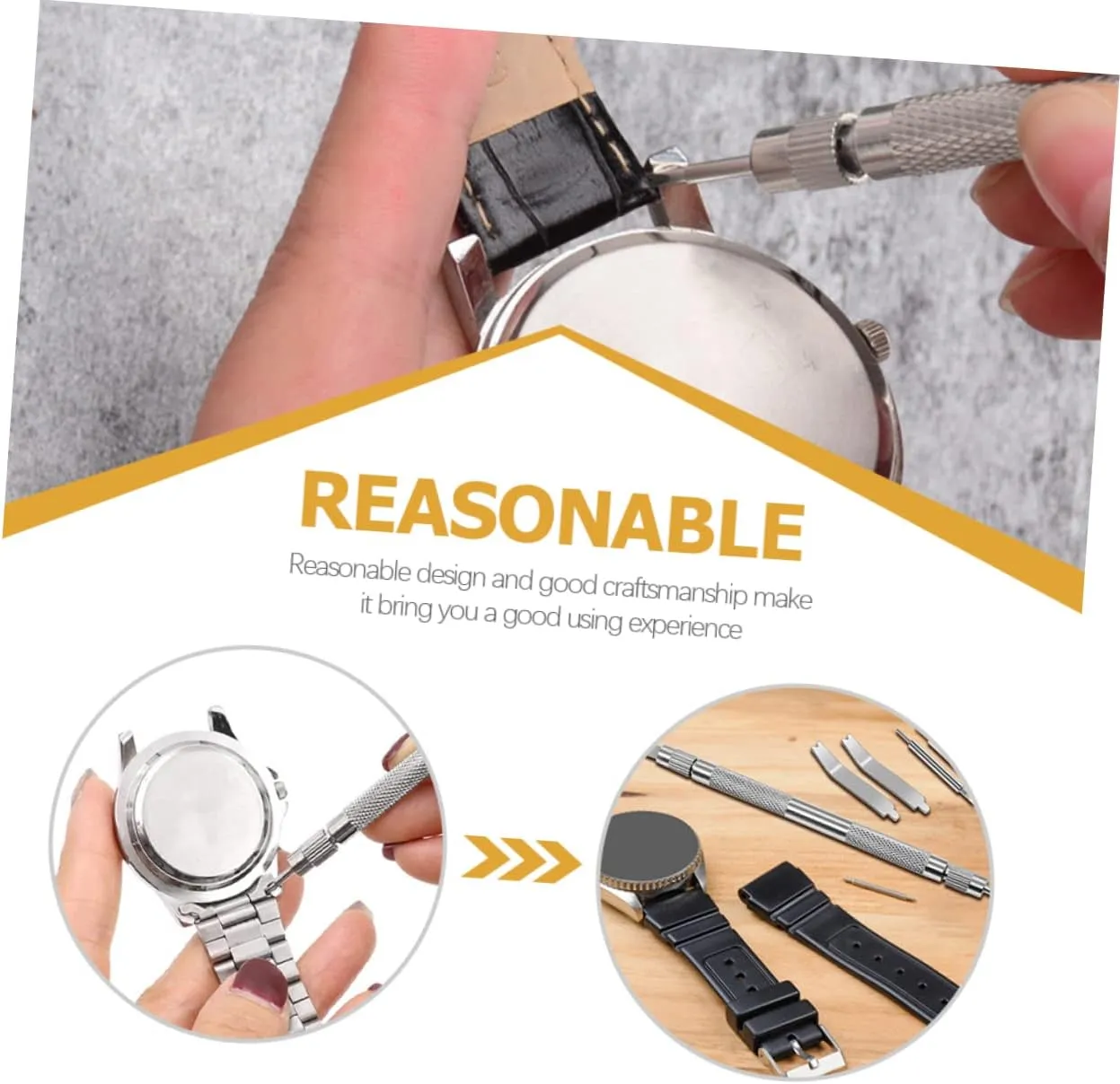 Spring Bar Tips Watch family source decree ectotherm Repair Kit Watch TENDYCOCO 2 Sets Clock Tool Link Removal Tool Kit Watch Tool Kit Watch 