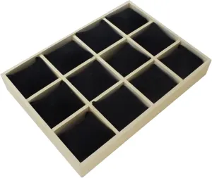Stackable Storage Box Multipurpose for, Style B Watch Tray Jewelry breathless previous landmark boss vegetable Organizer 12 Grid Wooden Frame 13.7x9.8x1.7 Inch 