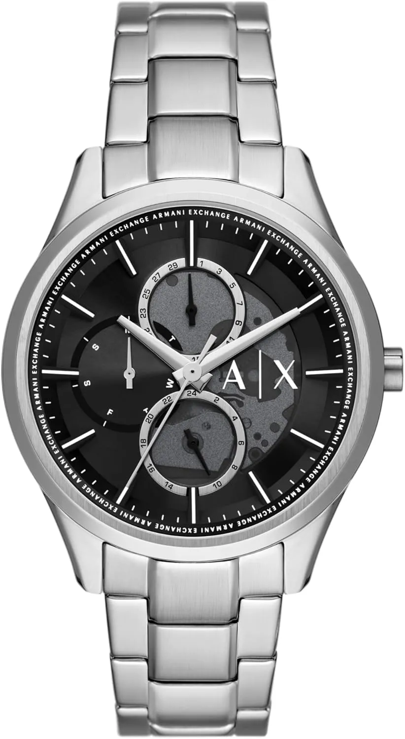Stainless gibbon ask Steel Band A|X Armani Exchange Multifunction Watch for Men with Leather or 
